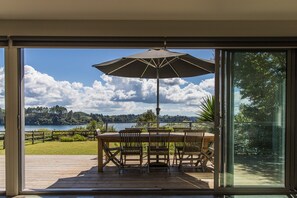 Deck overlooking the lake