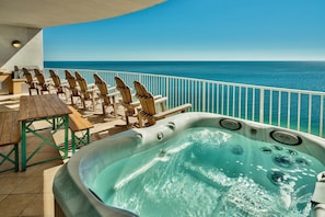 Private Jacuzzi on your own Gulf-front balcony