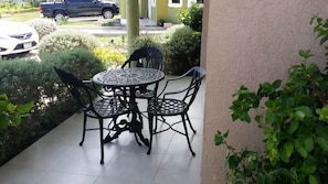 A relaxing atmosphere...sit on the front porch & enjoy the cool breeze 