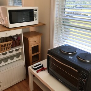 Kitchenette (hot plate has been replaced with a new stove for 2018!)