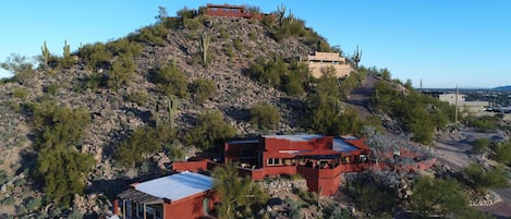  Sunset Mountain Casitas all four
Ranchero is the lower rust color house