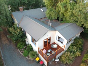 Bird's eye view from the rear