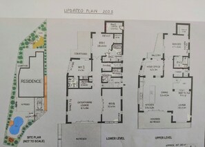 Aug 2023 updated floorplan showing newly renovated ensuites & laundry 4th shower