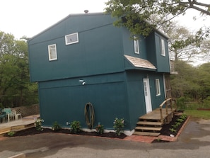 north side of house and driveway