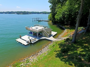 Floater dock and Main dock facing channel