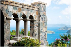 Views from the Great Room to Tortola over Francis Bay