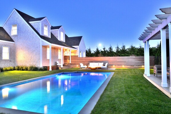 swim or enjoy the fire pit after dark