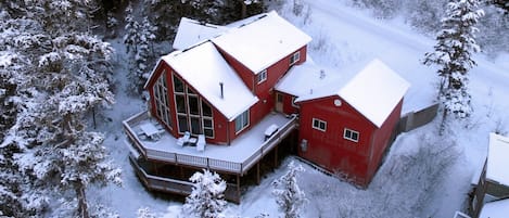 Aerial view of Girdwood Valley Guest House