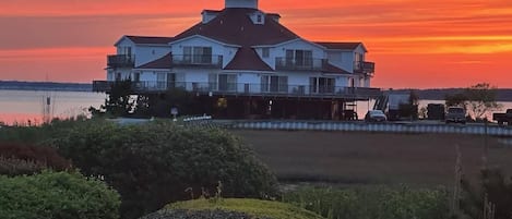 Sunset view from back deck. 