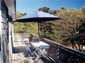 The front deck-up in the trees, our favorite spot