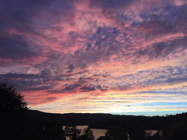 sunset views from the house