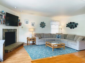 New sectional sofa and updated decor.