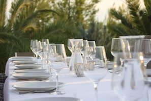 Espace banquet en plein air