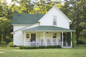 The back porch rockers are perfect for relaxing and visiting