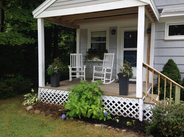 On the front porch