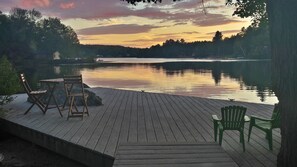 Waterfront sunsets viewed from inside, deck, and/or dock!