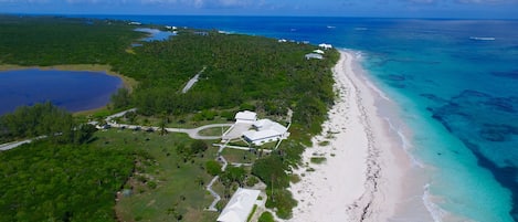 Plage Rose and its guest cottage.  700 feet on the beach!