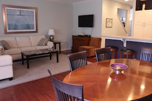 Living room and dining room 