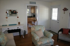 View from Living room into Kitchen