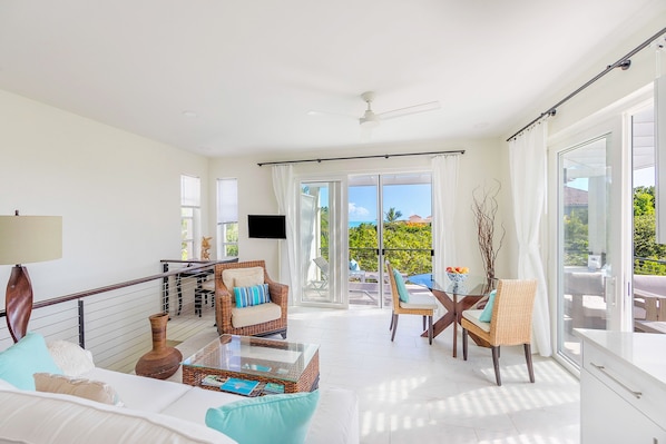 Step into our exquisite ocean-view villa, meticulously designed with a touch of modern elegance. Immerse yourself in the soothing ambiance of natural refreshing breezes that gracefully sweep through, creating a serene and rejuvenating atmosphere throughout your stay