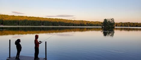 Fishing on the dock