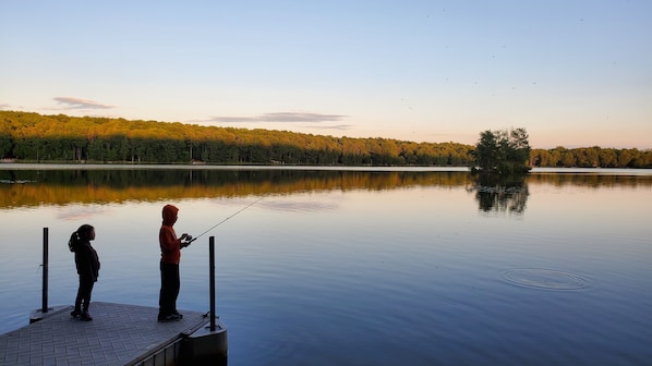 Fishing on the dock