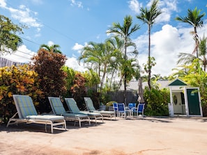 Pool deck lounges 