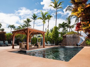 Enjoy sitting at the pool in the Pavilion 