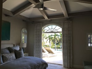 Master bedroom and terrace