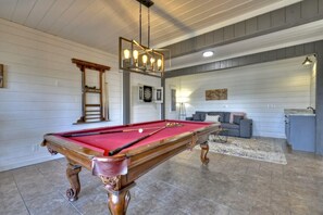 Enjoy a competitive game night at the cabin!