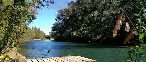 The floating dock is available year-round unless there has been a recent flood.