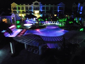 Pool at night