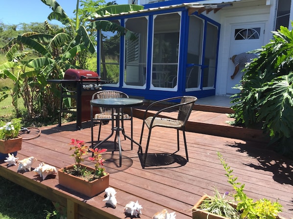 Private deck!