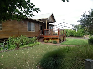 Side view of front deck
