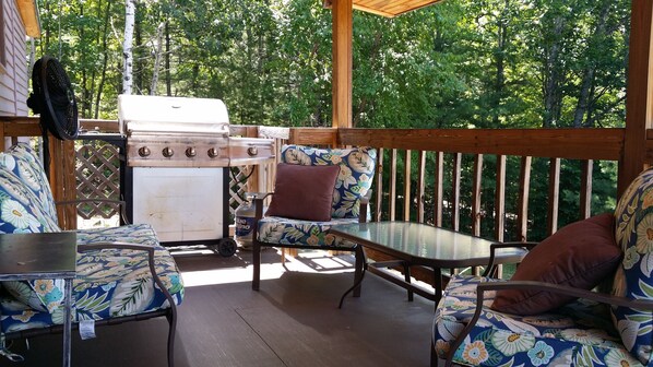 Small covered porch