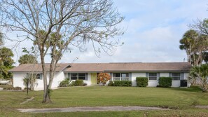 Front view from road