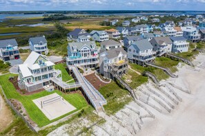 Backyard view from beach