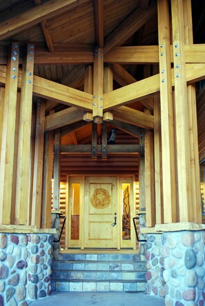 Carved Front Door