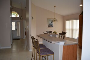 Beautiful eating area