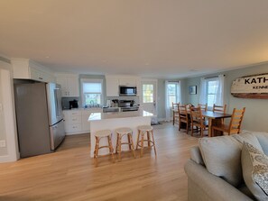 Newly remodeled kitchen and dining area