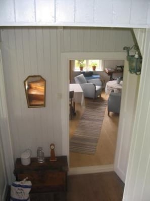 A shot from the staircase overlooking the livingroom!