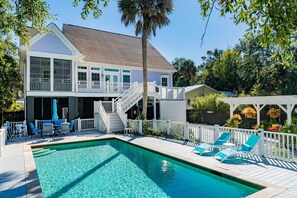 Enjoy sunny days and poolside fun.
