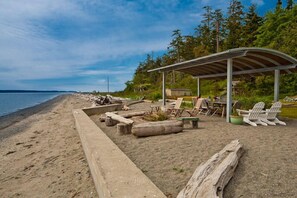 Walk for miles in either direction on a beautiful sandy beach.