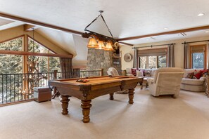 Pool Table in Game Room