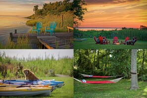 Dock, Firepit, Back Yard Hammocks or Kayaks. How many more ways to relax? Many!