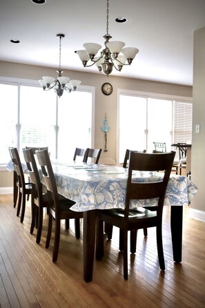 Dining room seats up to 12
