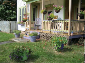 front porch of unit 1