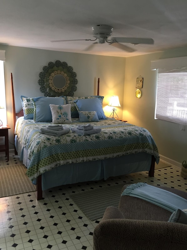 Master bedroom in cottage