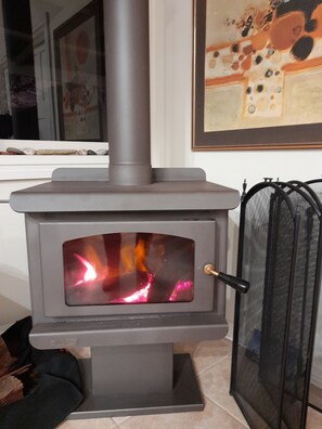 Cosy wood fire