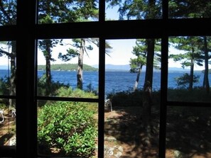 Front porch view of lake